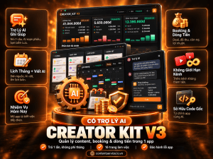 CREATOR_KIT (Hệ điều hành Custom cho Solo Creator - Không Phí Duy Trì | Sở Hữu Vĩnh Viễn)