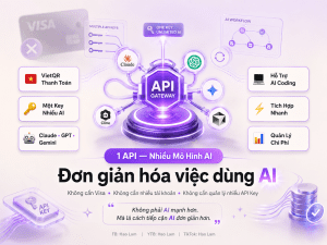 ShopAIKey SIÊU RẺ - Cổng API trung gian cho các công cụ AI