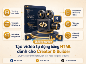 Skill Remotion — Tạo video tự động bằng HTML dành cho Creator | MIỄN PHÍ